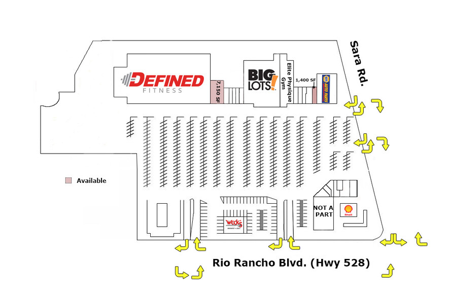 1600-1690 Rio Rancho Blvd SE, Rio Rancho, NM en alquiler - Plano del sitio - Imagen 2 de 7