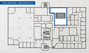 501 Carr Rd, Wilmington, DE en alquiler Plano de la planta- Imagen 2 de 2