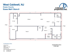 875 Bloomfield Ave, West Caldwell, NJ en alquiler Plano de la planta- Imagen 2 de 2