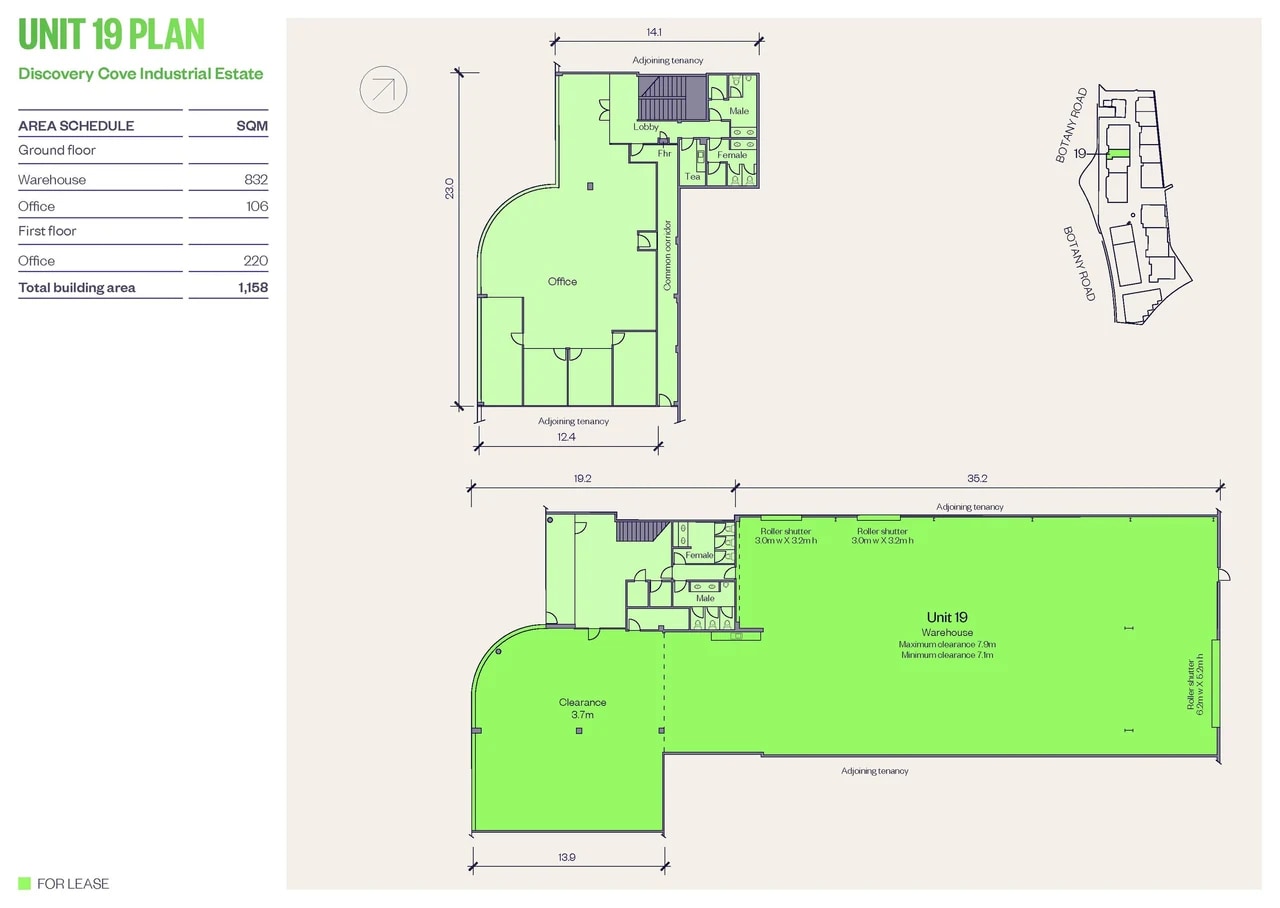 1801 Botany Rd, Banksmeadow en alquiler Plano de la planta- Imagen 1 de 1