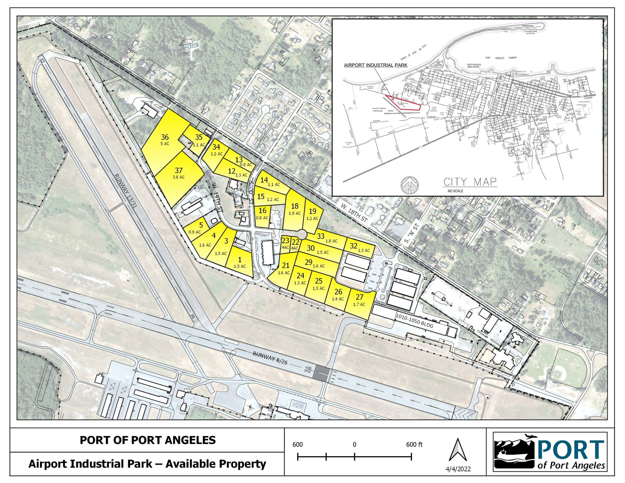 West 19th Street, Port Angeles, WA en alquiler Plano del sitio- Imagen 1 de 4