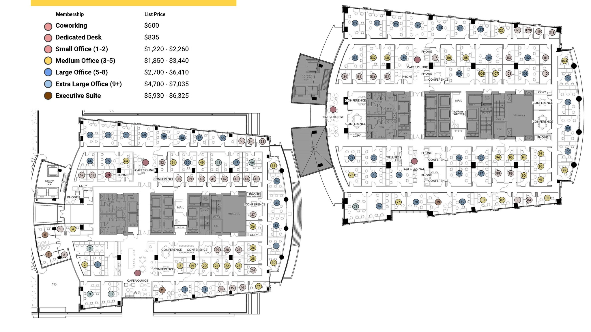 1111 Brickell Ave, Miami, FL en alquiler Plano de la planta- Imagen 1 de 1