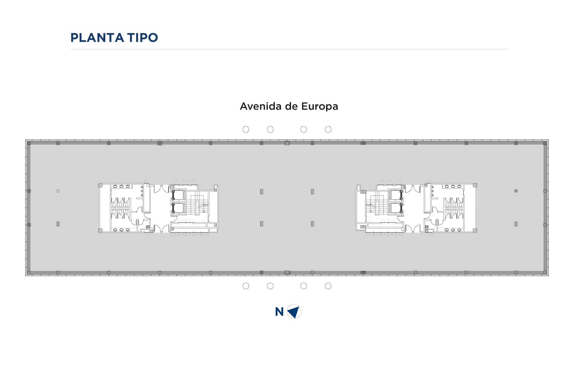 Avenida de Europa, 26, Pozuelo de Alarcón, Madrid en alquiler Plano de planta tipo- Imagen 1 de 9