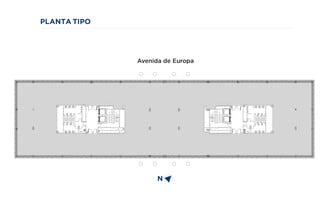 Avenida de Europa, 26, Pozuelo de Alarcón, Madrid en alquiler Plano de planta tipo- Imagen 1 de 9