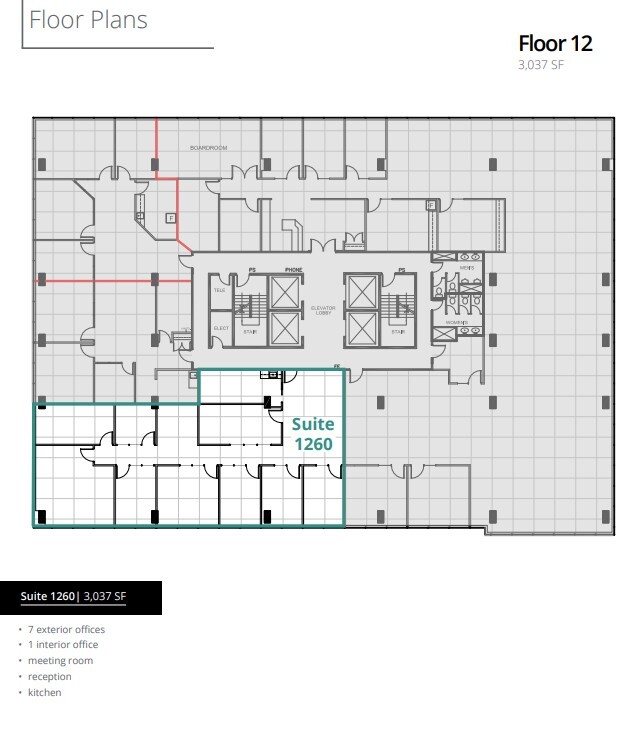 840 7th Ave SW, Calgary, AB en alquiler Plano de la planta- Imagen 1 de 1