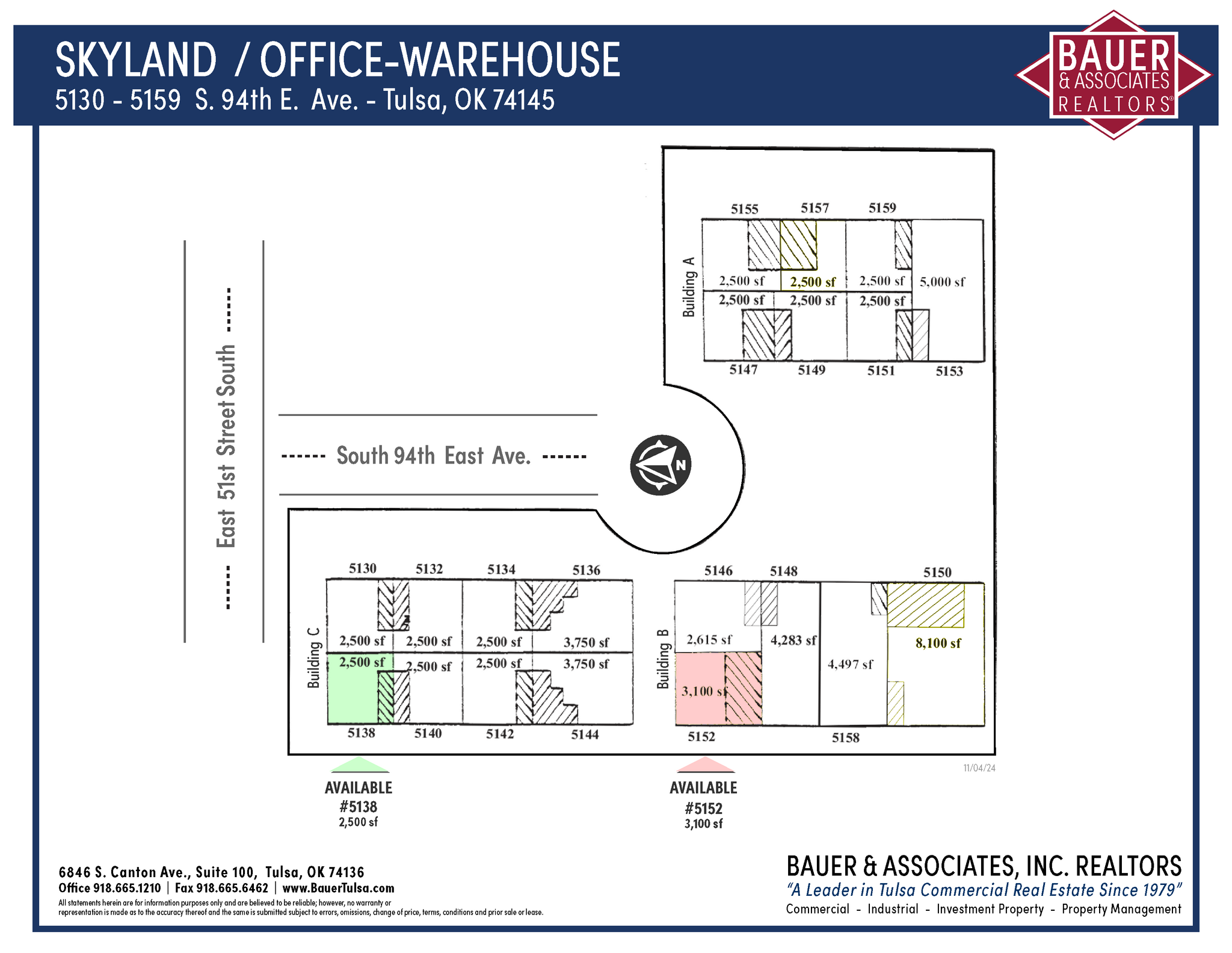 5130-5159 S 94th East Ave, Tulsa, OK en alquiler Plano del sitio- Imagen 1 de 1