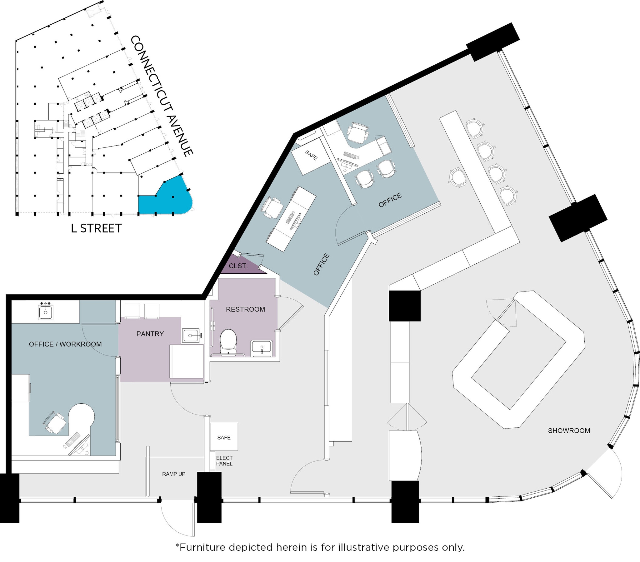 1025 Connecticut Ave NW, Washington, DC en alquiler Plano de la planta- Imagen 1 de 1