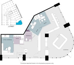 1025 Connecticut Ave NW, Washington, DC en alquiler Plano de la planta- Imagen 1 de 1