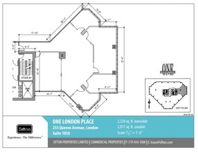 255 Queens Ave, London, ON en alquiler Plano de la planta- Imagen 1 de 1