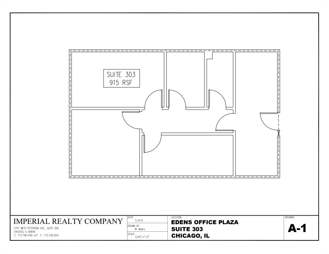 4801 W Peterson Ave, Chicago, IL en alquiler Plano de la planta- Imagen 1 de 6