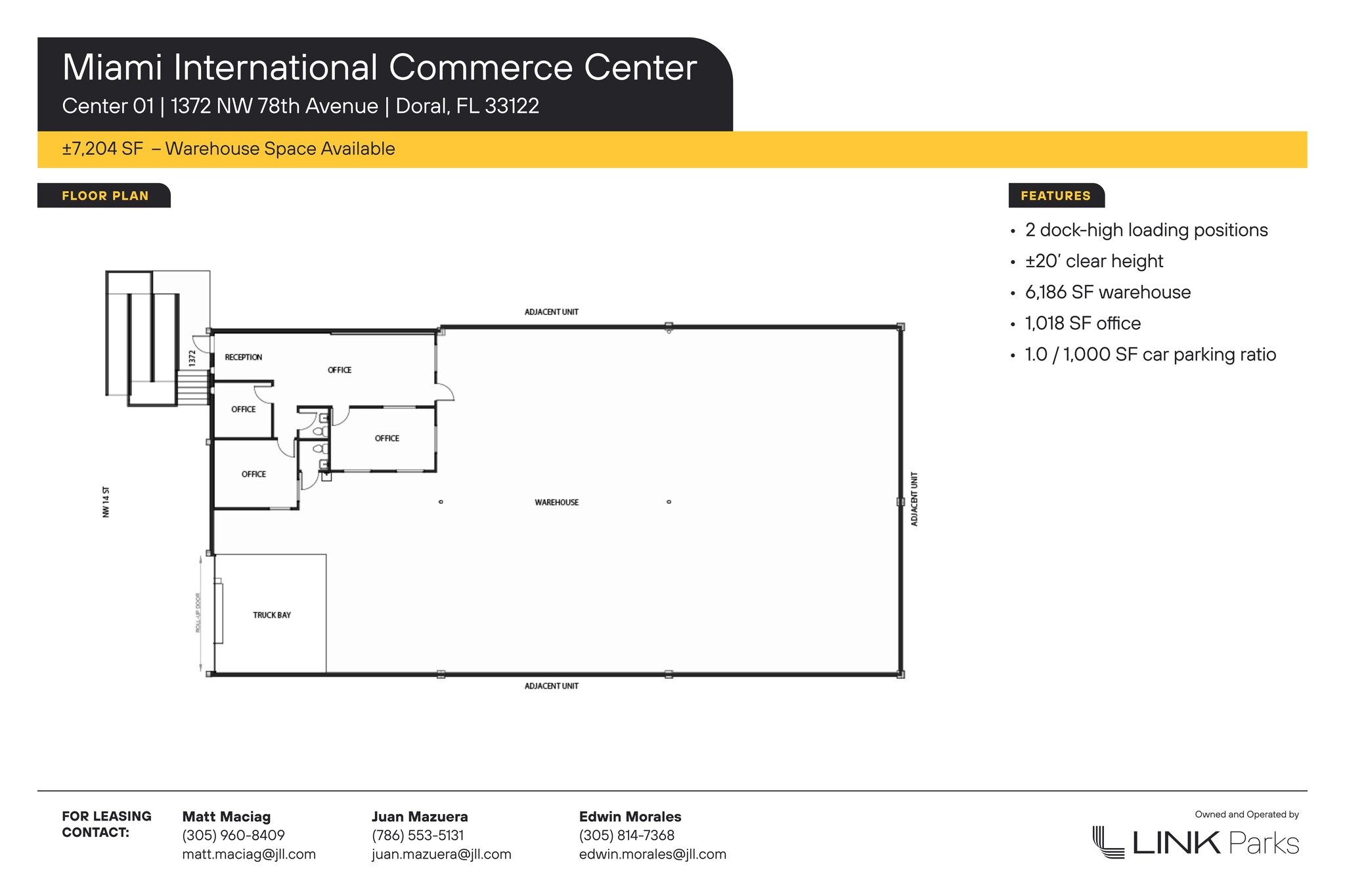 7950-7966 NW 14th St, Miami, FL en alquiler Plano del sitio- Imagen 1 de 13