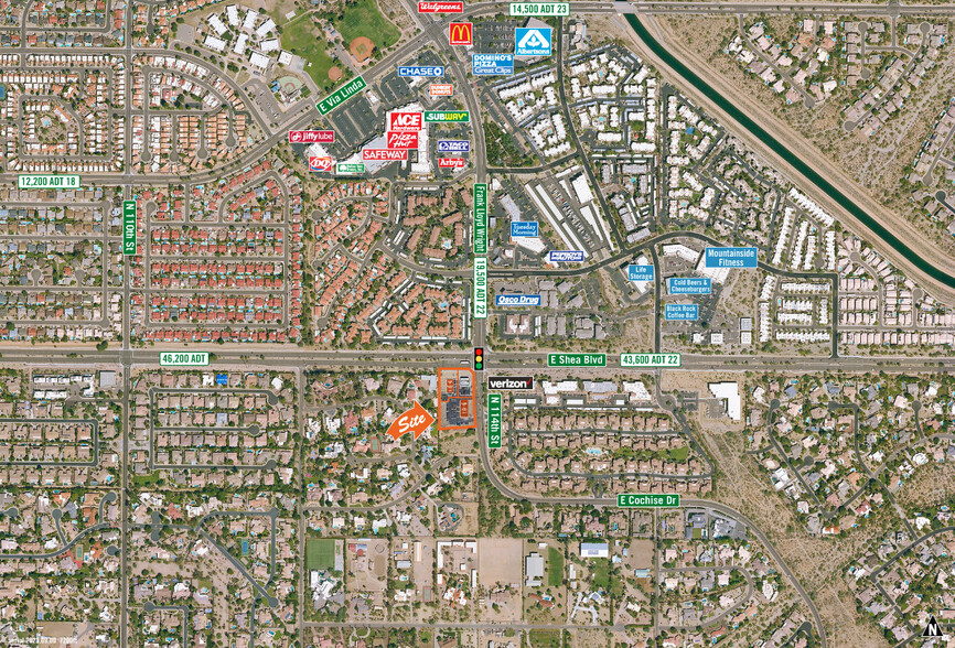 N 114th St & E Shea Blvd, Scottsdale, AZ en alquiler - Vista aérea - Imagen 2 de 7