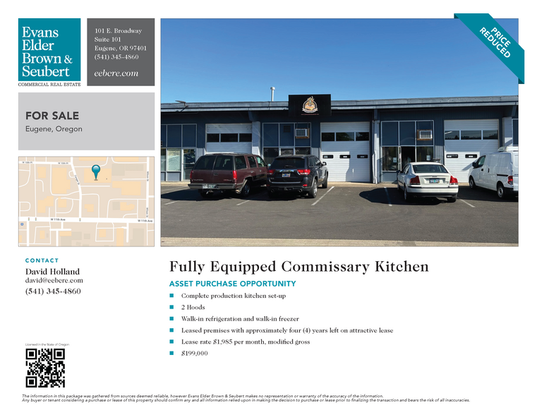 Commissary Kitchen, Eugene, OR en venta - Foto del edificio - Imagen 2 de 15