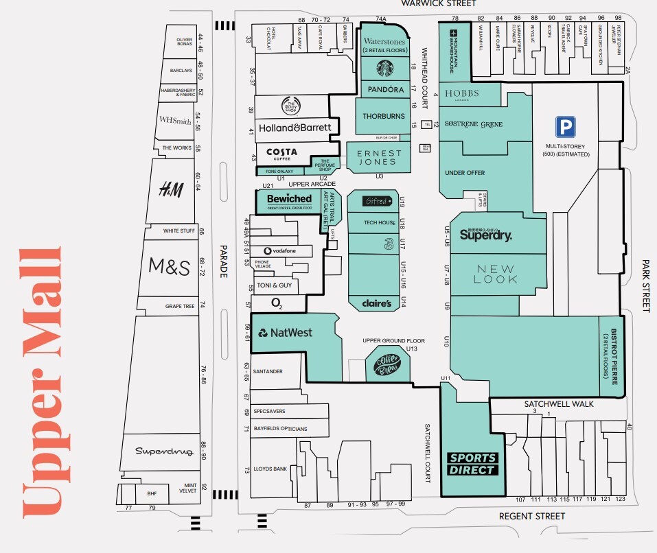 Royal Priors, Leamington Spa en alquiler Plano del sitio- Imagen 1 de 3