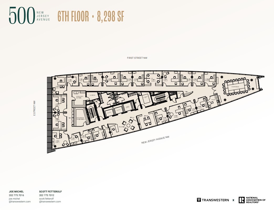 500 New Jersey Ave NW, Washington, DC en alquiler Plano de la planta- Imagen 1 de 1