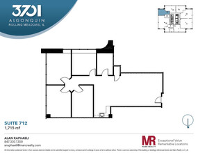 3701 Algonquin Rd, Rolling Meadows, IL en alquiler Plano de la planta- Imagen 1 de 5