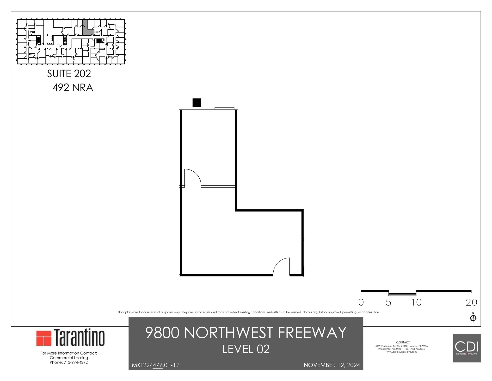 9800 Northwest Fwy, Houston, TX en alquiler Plano del sitio- Imagen 1 de 1