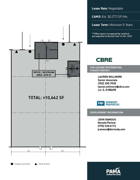 1385 Pama Ln, Las Vegas, NV en alquiler - Plano de la planta - Imagen 3 de 11