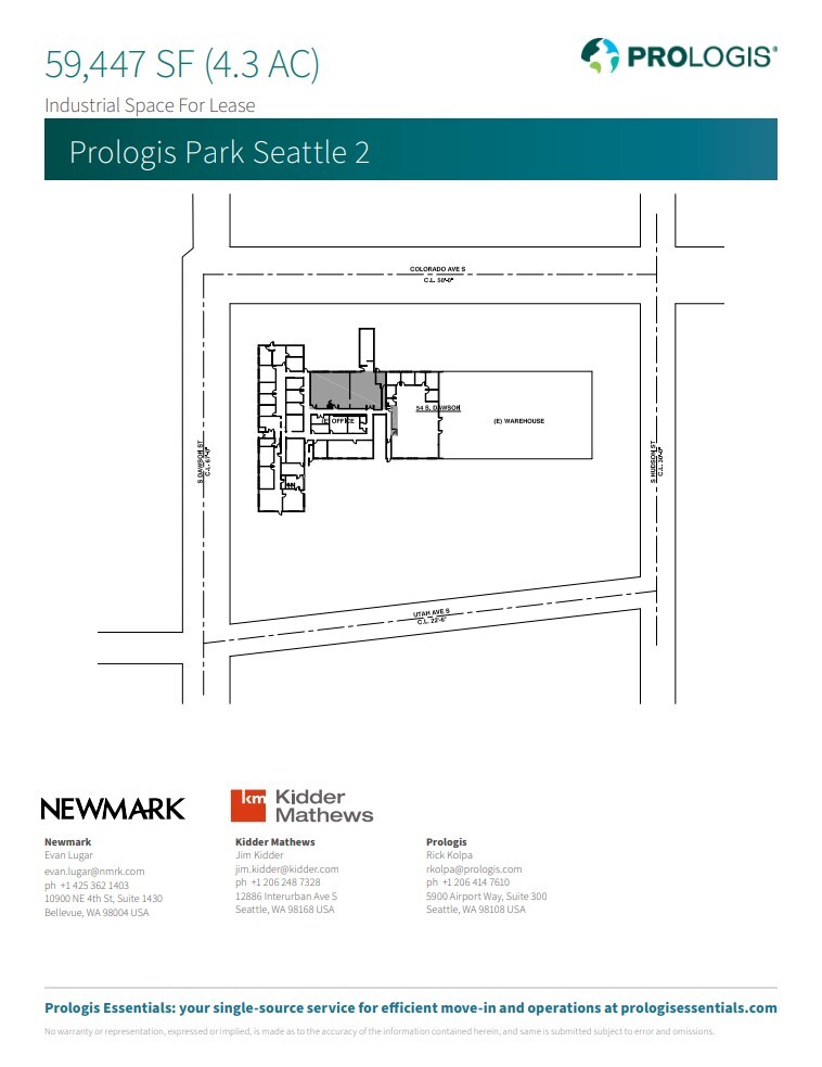 54 S Dawson St, Seattle, WA en alquiler Plano de la planta- Imagen 1 de 1