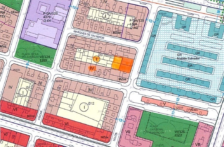 Carrer d'Ulloa, 6, Castelló de la Plana, Castellón en venta - Plano de solar - Imagen 2 de 3
