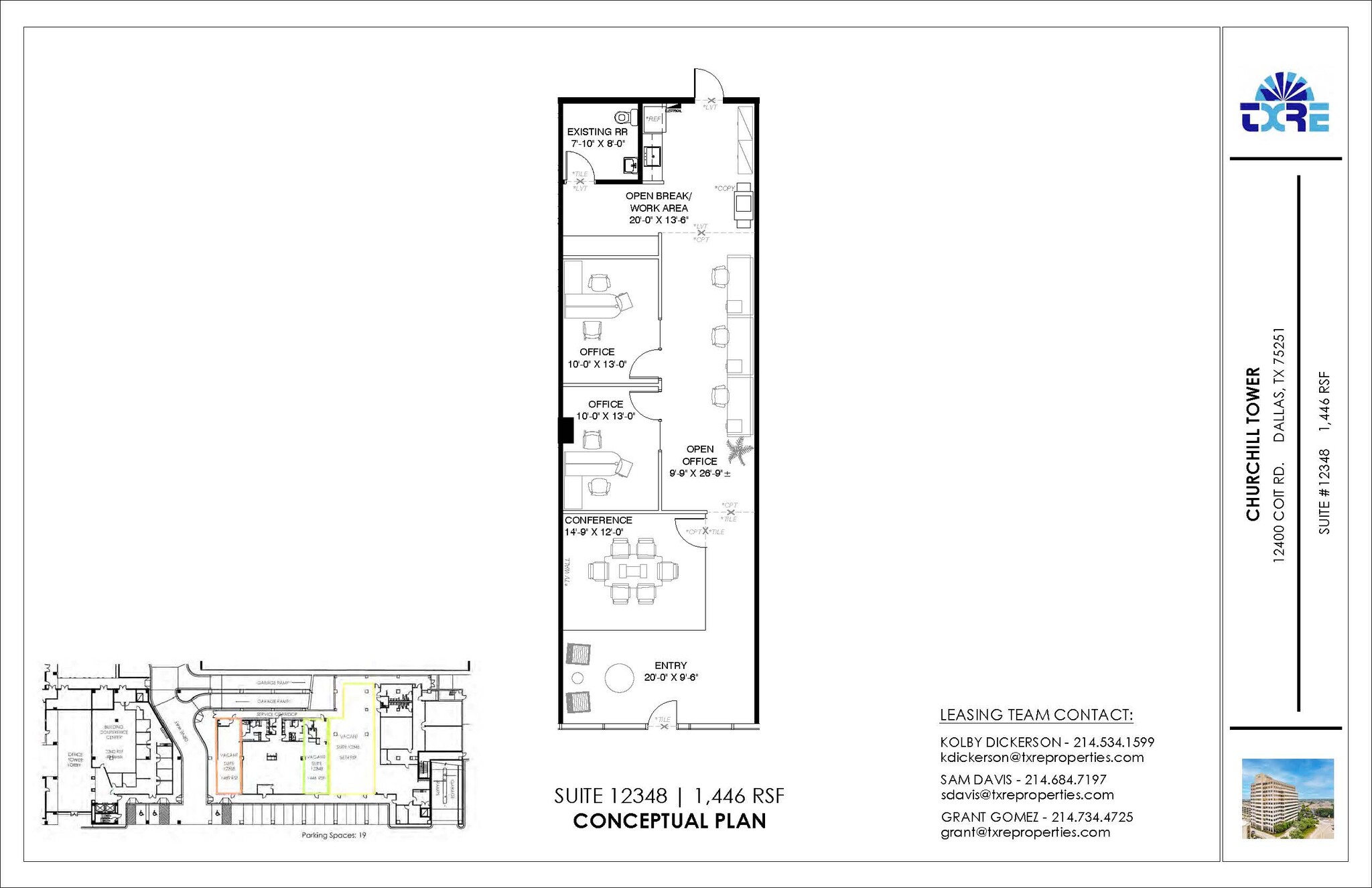 12400 Coit Rd, Dallas, TX en alquiler Plano de la planta- Imagen 1 de 1