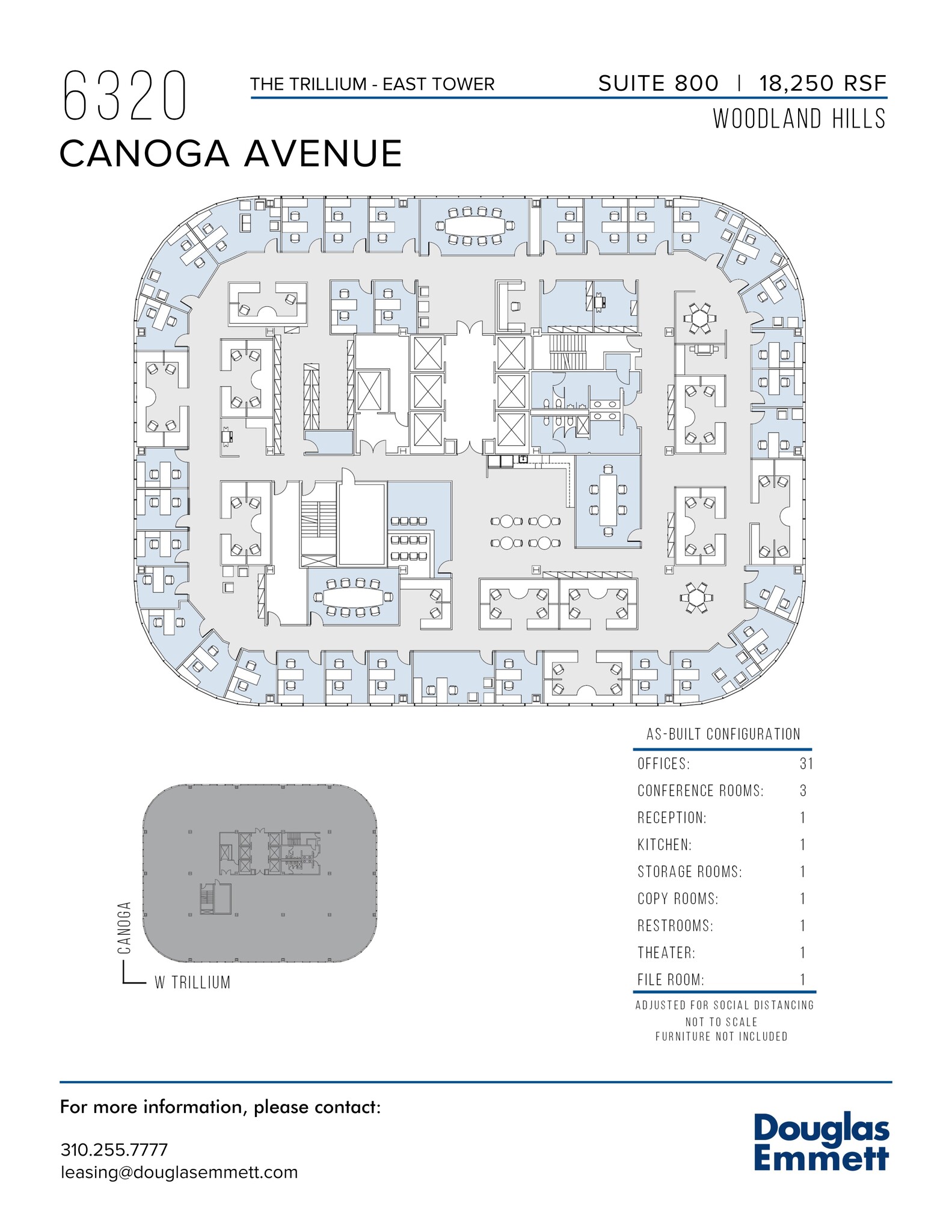 6300 Canoga Ave, Woodland Hills, CA en alquiler Plano del sitio- Imagen 1 de 1