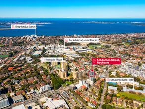 1-3 Ashton St, Rockdale, NSW - Aérea  vista de mapa - Image1