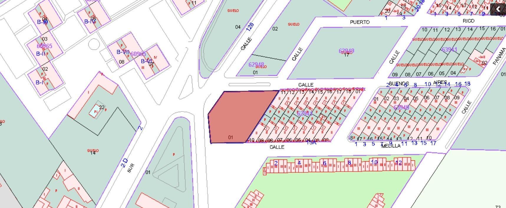 Terreno en Valdepeñas, Ciudad Real en venta Plano de solar- Imagen 1 de 3