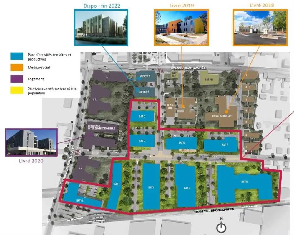 22 Avenue Jean Jaurès, Décines-Charpieu en alquiler Plano de la planta- Imagen 1 de 1