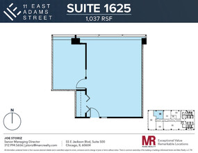 11 E Adams St, Chicago, IL en alquiler Plano de la planta- Imagen 1 de 4