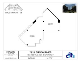 7929 Brookriver Dr, Dallas, TX en alquiler Plano de la planta- Imagen 1 de 1