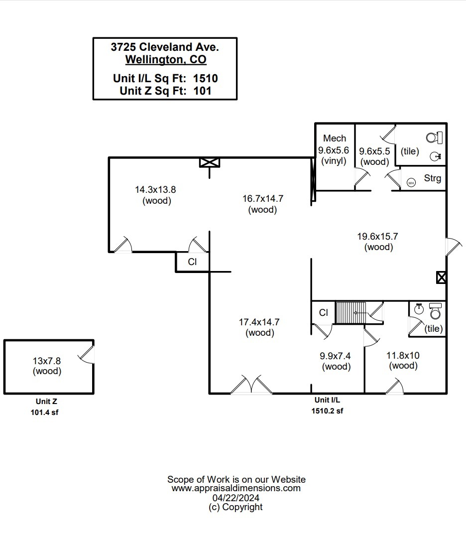 3725 W Cleveland Ave, Wellington, CO en alquiler Plano de la planta- Imagen 1 de 1