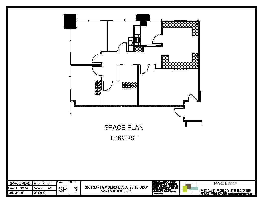 2001 Santa Monica Blvd, Santa Monica, CA en alquiler Plano de la planta- Imagen 1 de 1