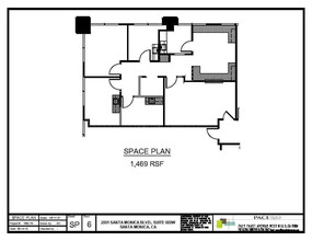 2001 Santa Monica Blvd, Santa Monica, CA en alquiler Plano de la planta- Imagen 1 de 1