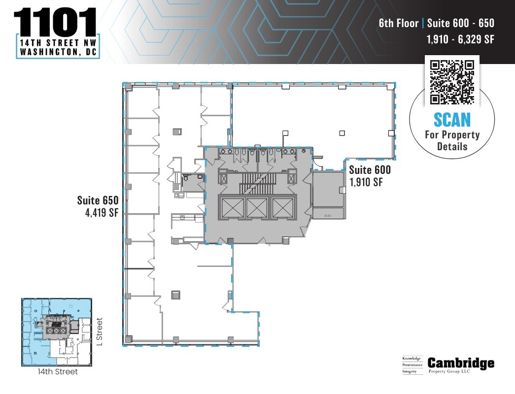 1101 14th St NW, Washington, DC en alquiler Plano de la planta- Imagen 1 de 1