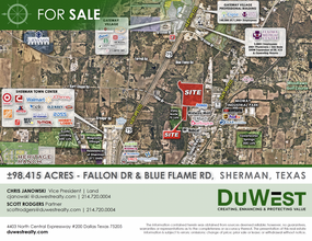 NWQ & SWQ Fallon Dr & Blue Flame Rd, Sherman, TX - VISTA AÉREA  vista de mapa - Image1