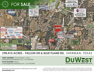 Más detalles para NWQ & SWQ Fallon Dr & Blue Flame Rd, Sherman, TX - Terrenos en venta