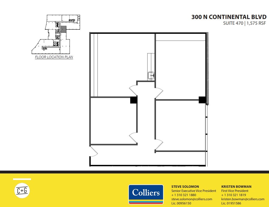 300 Continental Blvd, El Segundo, CA en alquiler Plano de la planta- Imagen 1 de 1