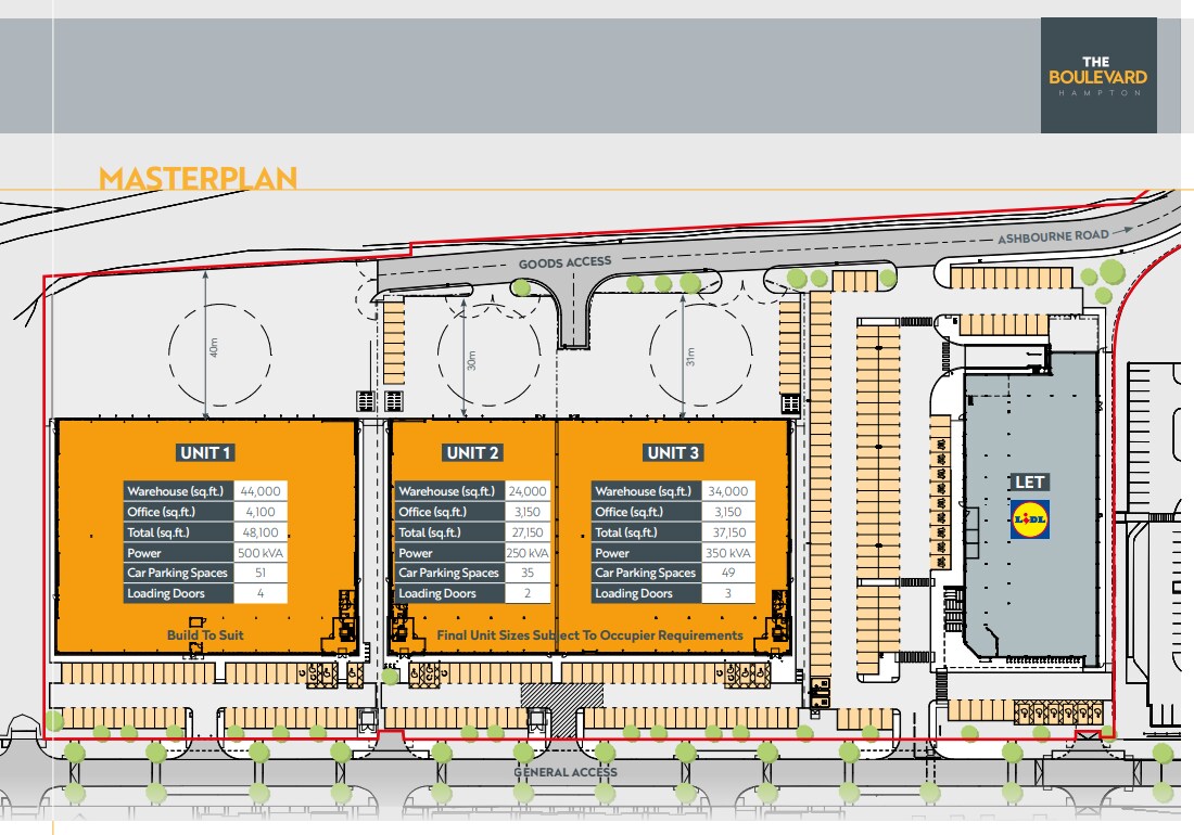 Hampton Av, Peterborough en alquiler Plano del sitio- Imagen 1 de 3