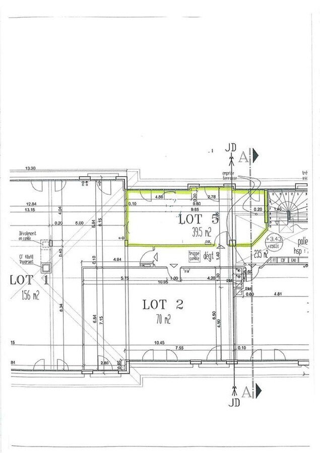 64 Allée De Bellefontaine, Toulouse, HG 31100 - Unidad Bâtiment A - - Plano de la planta - Image 1 of 3