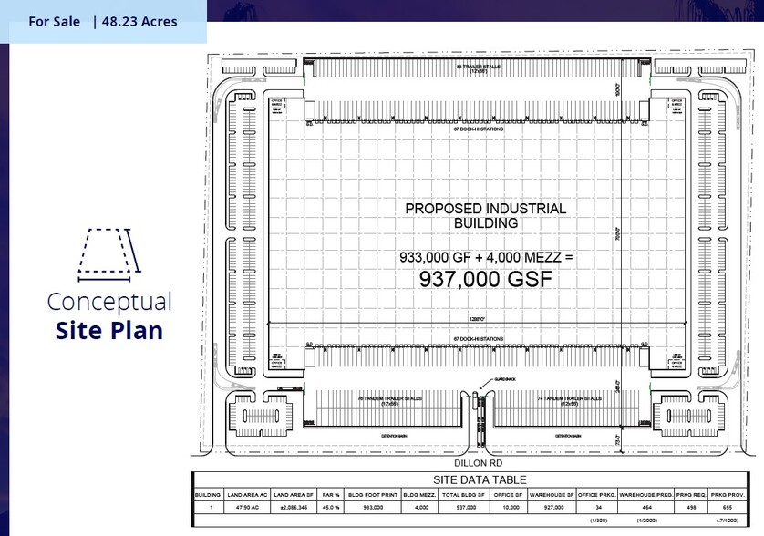 48.23 Acres Dillon Rd, Desert Hot Springs, CA en venta - Plano del sitio - Imagen 2 de 3