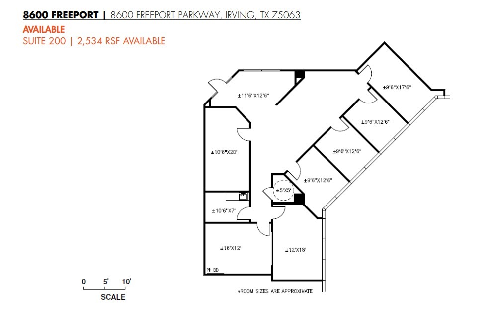 8600 Freeport Pky, Irving, TX en alquiler Plano de la planta- Imagen 1 de 1