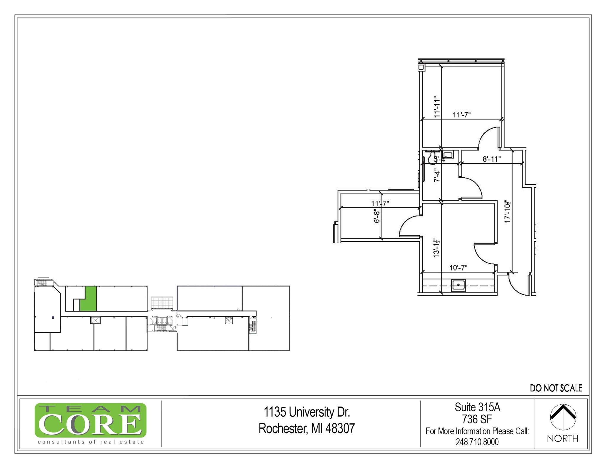 1135 W University Dr, Rochester Hills, MI en alquiler Plano de la planta- Imagen 1 de 1