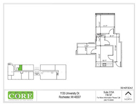 1135 W University Dr, Rochester Hills, MI en alquiler Plano de la planta- Imagen 1 de 1