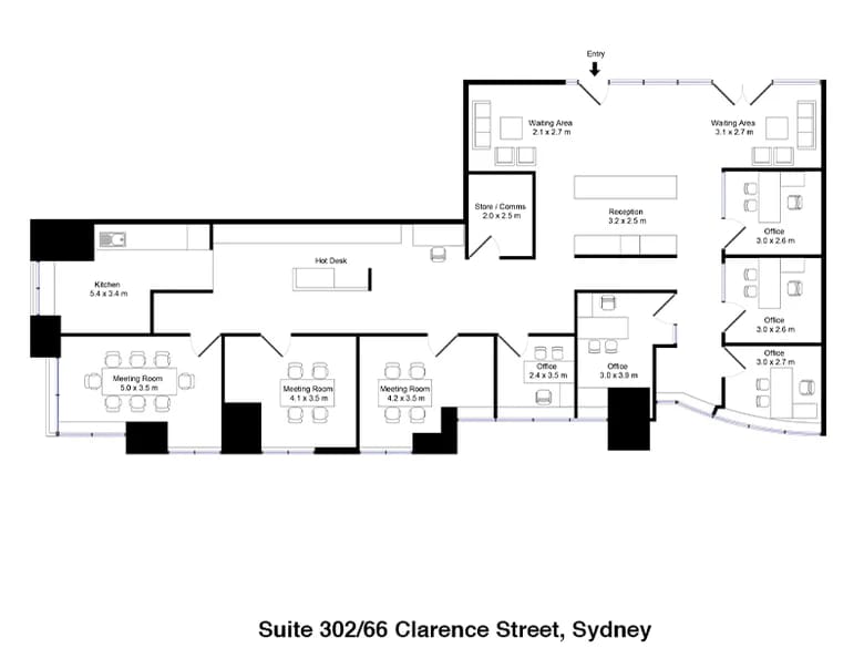66-74 Clarence St, Sydney en alquiler Plano de la planta- Imagen 1 de 6