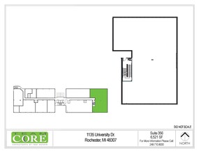 1135 W University Dr, Rochester Hills, MI en alquiler Plano de la planta- Imagen 1 de 1