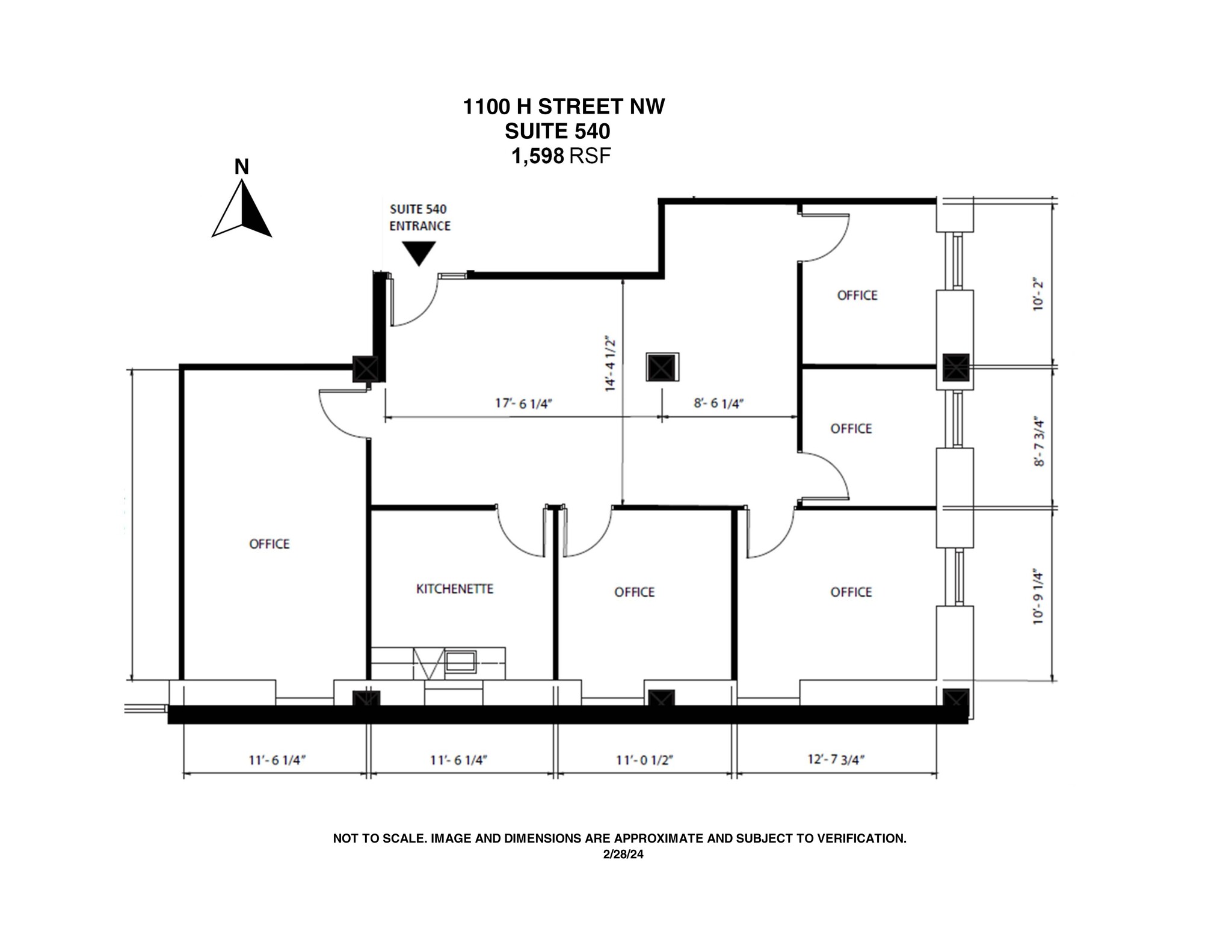 1100 H St NW, Washington, DC en alquiler Plano del sitio- Imagen 1 de 6