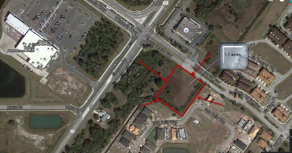 1.1 Commercial Acres On A Prime Corner In Kissimme, Kissimmee, FL en venta - Foto principal - Imagen 1 de 1