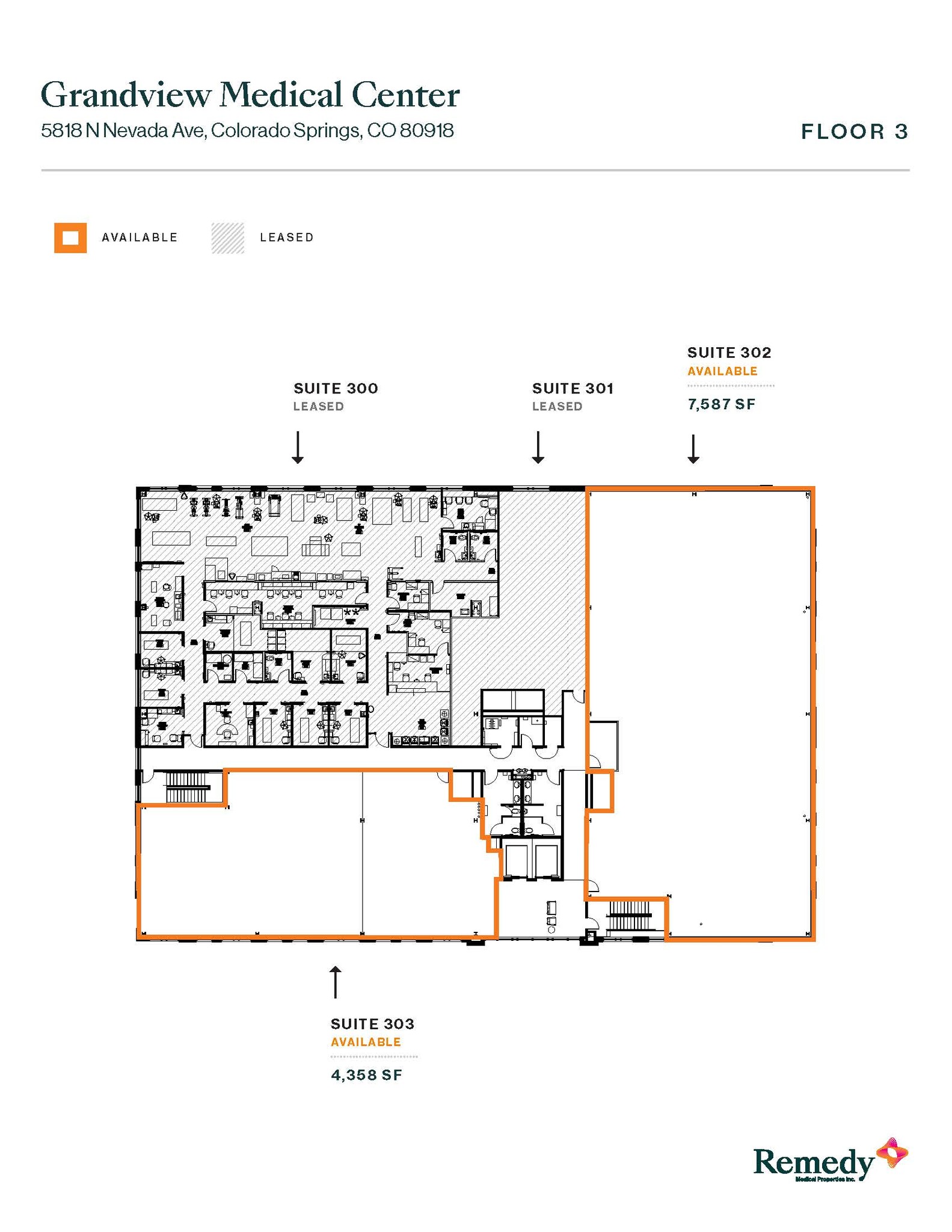 5818 N Nevada Ave, Colorado Springs, CO en alquiler Plano de la planta- Imagen 1 de 2