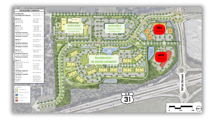 N. Meridian St. And 161st St., Westfield, IN en venta - Plano del sitio - Imagen 1 de 4